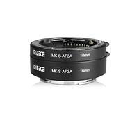 Meike MK-S-AF3A Anello adattatore tubo di prolunga macro per messa a fuoco automatica in metallo per Sony E-Mount FE-Mount A7 NEX Mirrorless Fotocamera A7 A7M2 NEX3 NEX6 NEX7 A5100 A6000 A6300 A9