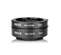 Meike MK-S-AF3B Plastic Auto Focus Macro Extension Tube Adapter Ring 10mm 16mm for Sony E-Mount FE-Mount Mirrorless Camera A7 A7M2 NEX3 MEX5 NEX6 NEX7 A5000 A6000 A6300 A6500 A9 etc