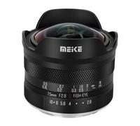 Meike Obiettivo fisheye circolare ultra grandangolare, ampia apertura f2,8 da 7,5 mm, con messa a fuoco manuale, compatibile con fotocamere mirrorless Panasonic Lumix Olypums attacco M43 GH4 GH5 GH6