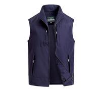 MeiLayM Gilet Uomo Blu, Multi-Tasca, Asciugatura Rapida, Senza Maniche, L