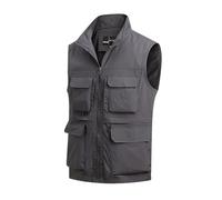 MeiLayM Uomo Gilet da Pesca All'aperto Multi-Tasca Casual Sportivo - Leggero Traspirante Senza Maniche per Caccia e Campeggio con Asciugatura Rapida