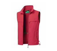 MeiLayM Uomo Gilet da Pesca All'aperto Multitasche Estivo ad Asciugatura Rapida Sportivo con Zip Fotografia Campeggio Caccia Alpinismo Giacca Senza Maniche Rosso L