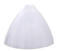 MeiLiMiYu Hoopless Petticoat Crinoline Underskirt Skirt 8 Layers Floor Length Ball Gown Petticoat Underskirt Slip for Wedding