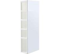 MEILISHAOMEI Armadietto da bagno alto e stretto, cassettiera verticale con 2/3/4/5/6 cassetti in plastica di grande capacità, cassetto sottile con ruote, armadietto accanto al WC