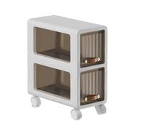 MEILISHAOMEI Armadietto portaoggetti mobile piccolo da bagno, impermeabile, sottile, in plastica, con cassetto, organizer per piccoli spazi, cucina, lavanderia