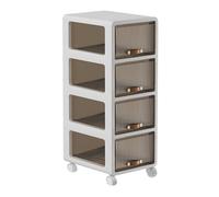 MEILISHAOMEI Armadietto portaoggetti mobile piccolo da bagno, impermeabile, sottile, in plastica, con cassetto, organizer per piccoli spazi, cucina, lavanderia