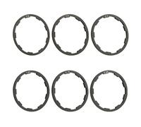 Meiliyizu 6Pcs Biciclette Movimento Centrale Rondella Biciclette Volani Distanziali Mozzo Leghe di Alluminio Guarnizioni In Leghe di Alluminio Rondella Guarnizioni