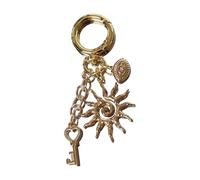 Meiliyizu Adorabile custodia per foto con occhi e delicate stelle marine, in acciaio inox, accessorio portachiavi per adolescenti, B, Taglia unica
