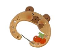 Meiliyizu Adorabile portachiavi in acrilico a forma di animale per uso quotidiano oggetti salvaspazio disegni artigianali capibara portachiavi decorazione, B, Taglia unica