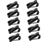 Meiliyizu Confezione da 10 clip per visiere per auto, con installazione rapida, accessori per auto, visiere, occhiali da sole, clip antiscivolo in PVC