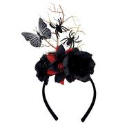 Meiliyizu Halloween Farfalla Ragni Hairhoop Dark Punk Fasce per capelli Accessori per feste per le donne Ragazza Festival Dressingup Ragni Web Fasce