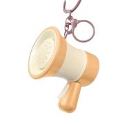 Meiliyizu Portachiavi con ciondolo per borsa, con altoparlanti in miniatura per cambiare voce per divertimento e intrattenimento, modulo audio interattivo