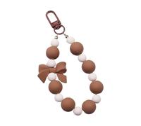 Meiliyizu Portachiavi con fiocco dolce portachiavi con perline portachiavi creativo per borsa ciondolo zaino ciondolo fiocco portachiavi ciondolo ciondolo portachiavi ciondolo catena auto fiocchi