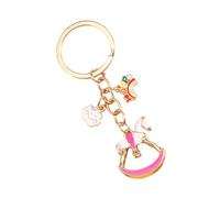 Meiliyizu Portachiavi multiuso con unicorni, finitura smaltata, elegante accessorio per bambini e adulti, abbigliamento casual