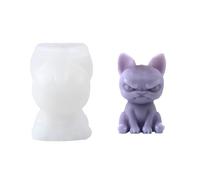 Meiliyizu Stampo in Silicone a Forma di Cane per Candele, Resina Epossidica, Sapone e Gesso - Decorazioni Chihuahua