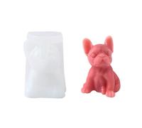 Meiliyizu Stampo in Silicone a Forma di Cane per Candele, Resina Epossidica, Sapone e Gesso - Decorazioni Bulldog