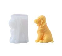Meiliyizu Stampo in Silicone a Forma di Cane per Candele, Resina Epossidica, Sapone e Gesso - Decorazioni Labrador