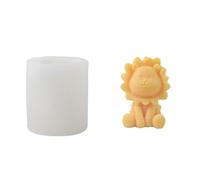 Meiliyizu Stampo per candele a forma di leone, stampi per candele a forma di leone, stampi in silicone per candele, sapone, gesso, decorazioni da tavola, artigianato in resina