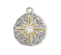 Meiliyizu Trendy Doppio Colore Cuore Stella Farfalla Api Ciondolo In Acciaio Inox 11 Opzioni Eleganti Liscia Brims Ciondolo Cuore In Acciaio Inox Per Le Donne, Misura unica, come descritto, come