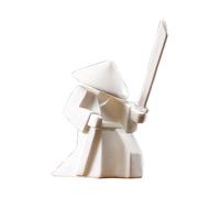 MEILVMEIJI Ceramica di porcellana per il modello di figura della statua del guerriero per dicembre