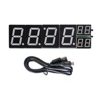 MEILVMEIJI Networked 8 Digit Digital Tube Clock set con controller mobile & Auto Dimming Home 8 Digit LED Display Clock