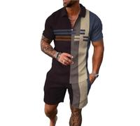 MEIMIYI Camicia Ginnastica Monocolore Uomo Pantaloni Sportivi Uomo t-Shirt per Set Uomo Tuta streatwear Uomo Tuta Sportiva Uomo Tshirt Set Casual Uomo A-37 M