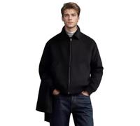 MEIMIYI Casual Giacca Uomo Bavero Retro Caldo Giacca Baseball Uomo Trend All-Match Sciolto Mode Giacca Antivento Uomo Tinta Unita Gioventù Giacca Uomo F-Black L