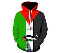 MEIMIYI Felpa Uomo 3D Stampa Digitale Manica Lunga Felpa Uomo Giovane Tendenza Hip Hop Pullover Uomo personalità Casual Felpa con Cappuccio Uomo DD-01 XL