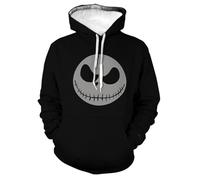 MEIMIYI Felpa Uomo Giovane Hip Hop Tendenza Pullover Uomo 3D Stampa Digitale Manica Lunga Felpa Uomo personalità Casual Felpa con Cappuccio Uomo A-08 XL