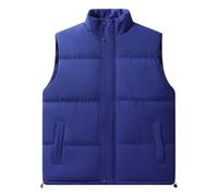 MEIMIYI Gilet Da EsternoDa Slim Fit Colletto GrandezzaGiletBase Trend All-Match Senza ManicheGiletUomo Warm Ispessito Comodo Gilet TradizionaleDa E-Blue 7XL