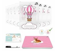 MEIN 8 Bustine Corredino Neonato Ospedale Buste Sacchetti Nascita Primo Cambio Idea Regalo Bebè Made in Italy Sacchetti Plastica Inodore Ermetico (Rosa)