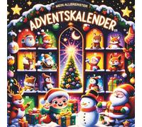 Mein allererster Adventskalender: Hochkontrastbuch in Schwarz, Weiß und Rot für Babys von 0-12 Monaten | Fördert die visuelle Entwicklung und ist das perfekte Weihnachtsgeschenk