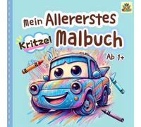 Mein allererstes Malbuch ab 1 Jahr: 65 große und einfache Motive zum Kritzeln & Ausmalen für Kleinkinder ab 1 J. | Erinnerungen an erste Malversuche | Gegenstände erkennen & Förderung Motorik
