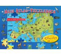 Mein Atlas-Puzzlebuch für Kinder ab 6 Jahren: Tolle Infos und 5 Puzzles mit je 48 Teilen. Lernen und spielen mit Lern-Effekt