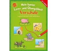 Mein bunter Lern- und Übungsblock Vorschule. Logisch denken und verbinden: Bunter Rätselblock ab 5 Jahren