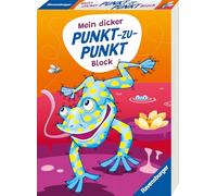 Ravensburger Mein dicker Punkt-zu-Punkt-Block - 125 lustige Motive zum Verbinden und Ausmalen, Rätselblock ab 7 Jahre