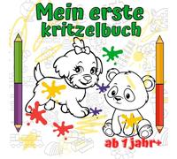 Mein erste kritzelbuch ab 1 Jahr: Motiven zum Ausmalen und Kritzeln | Erstes dickes Ausmalbuch mit 40 einfachen Motiven für Mädchen und Jungen.