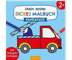 Mein erstes dickes Malbuch Fahrzeuge: Mit farbigen Vorlagen