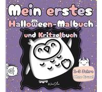 Mein erstes Halloween-Malbuch und Kritzelbuch: Für Kinder von 1-3 Jahren: einfache, nicht gruselige Motive mit hohem Kontrast, dicken Konturen und großen Formen - zum Kritzeln und Ausmalen