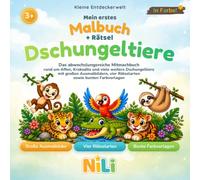 Mein erstes Malbuch + Rätsel Dschungeltiere: Das abwechslungsreiche Mitmachbuch rund um Affen, Krokodile und viele weitere Dschungeltiere mit großen ... vier Rätselarten sowie bunten Farbvorlagen