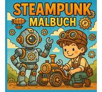 Mein erstes Mechaniker-Malbuch - Steampunk Abenteuer: steampunk malbuch kinder