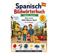 Mein erstes Spanisch-Bildwörterbuch: Spanisch - Deutsch für Anfänger | Über 400 Wörter mit Illustrationen, Übungen und Aussprachehilfe