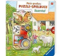 Mein großes Puzzle-Spielbuch: Bauernhof- Kinderbuch ab 2 Jahren, mit 10 Puzzleteilen