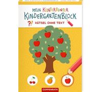 Mein kunterbunter Kindergartenblock: Rätsel ohne Text (Kleiner Garten)