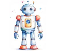 Mein kunterbuntes Roboter-Malbuch - Kreativität für das ganze Jahr: Innen 60+ fantasievolle Ausmalmotive für Kinder von 3-10 Jahren • Sprachfrei • Für Mädchen & Jungen