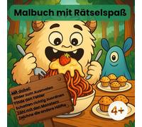 Mein Monster-Lern-Malbuch - Lustige Monster zum Ausmalen für Kinder: 20 süße und verrückte Monster-Motive mit Lerneffekt- Malspaß für Jungen und Mädchen ab 4 Jahren