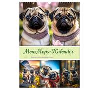 Mein Mops-Kalender (Wandkalender 2027 DIN A3 hoch), CALVENDO Monatskalender