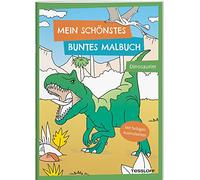 Mein schönstes buntes Malbuch. Dinosaurier: Mit farbigen Ausmalseiten. Ab 5 Jahren