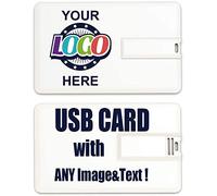 MEINAMI Carta di credito personalizzata USB Flash Drive Thumb Drive personalizzato Memory Stick 32GB 50 PACK