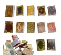 Meindin Libri, Decorazioni per Libri Modello,Squisite Miniature di Case delle Bambole in Carta Decorazione Colorata del Modello | Divertenti per la casa delle Bambole da 12 Pezzi